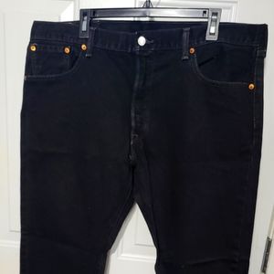 Men's Levi 501 Jeans Black Button Fly. Size 40 X 30. Great condition.